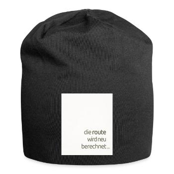 The route is recalculated – a modern statement - Jersey Beanie - black - Front