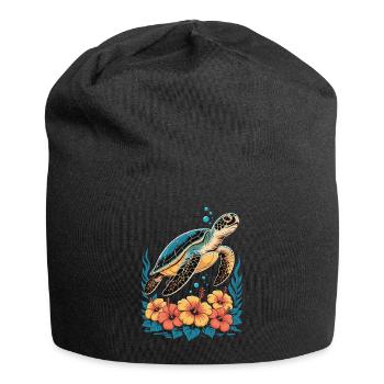 Sea Turtle Ocean Addict Design - Bonnet en jersey - noir - Devant