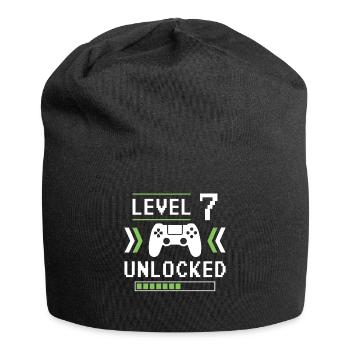 Level 7 Unlocked - Jersey Beanie - black - Front