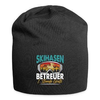Skifahren SKIHASEN BETREUER 1. STUNDE GRATIS - Jersey-Beanie - Schwarz - Vorne