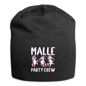 Malle Party Crew Unicorn Drinking Fun Mallorca - Jersey Beanie - black - Front