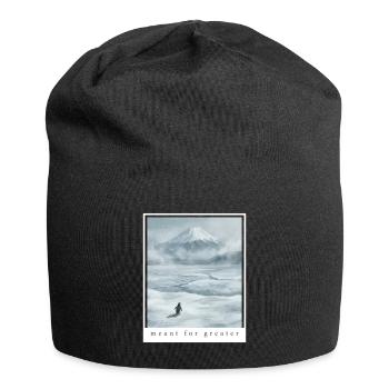 Penguin meant for greater - But Why - Jersey Beanie - black - Front