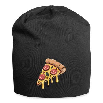 Pizza Pizzabäcker - Jersey-Beanie - Schwarz - Vorne
