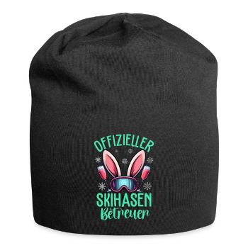 Offizieller Skihasen Betreuer - Jersey-Beanie - Schwarz - Vorne