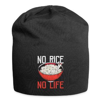 Amateurs de riz, cuisine asiatique, riz asiatique - Bonnet en jersey - noir - Devant