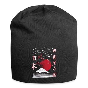 Japan Vintage Land of the Rising Sun - Jersey Beanie - black - Front