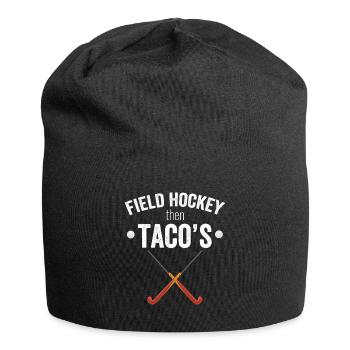 Field Hockey Then Tacos - Jersey Beanie - black - Front