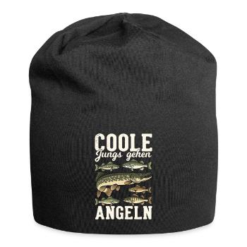 Pêcheur pêcheur pêcheur Poisson drôle de pêcheur disant - Bonnet en jersey - noir - Devant