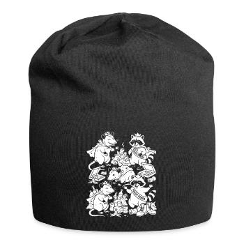 Trash Panda Party - Jersey Beanie - black - Front