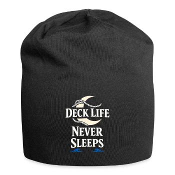 Cadeau de navigation pour le travail de matelot en mer - Bonnet en jersey - noir - Devant