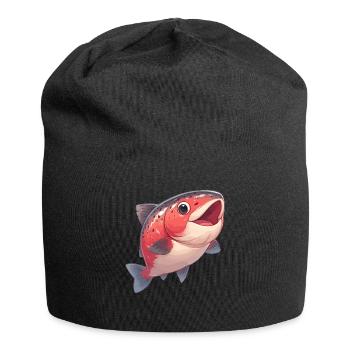 Saumon Saumon - Bonnet en jersey - noir - Devant