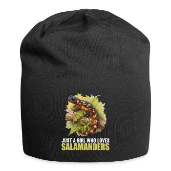 Fire Salamander Salamander - Jersey Beanie - black - Front