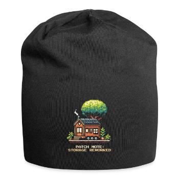 Storage space revised | Tiny House Order - Jersey Beanie - black - Front
