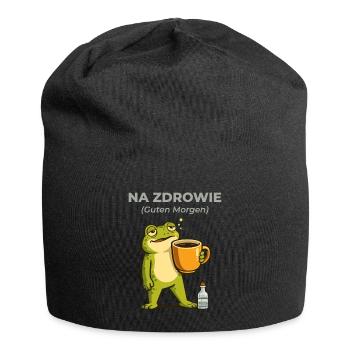 Frog Na zdrowie Coffee & Vodka Humor - Jersey Beanie - black - Front