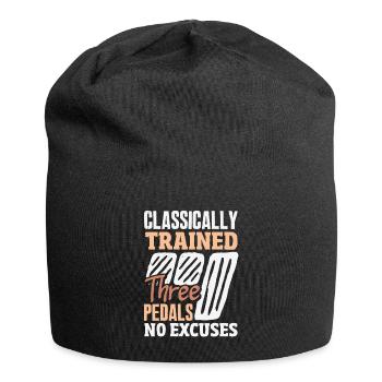 Manual car, classically trained - Jersey Beanie - black - Front