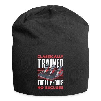 Manual car, classically trained - Jersey Beanie - black - Front