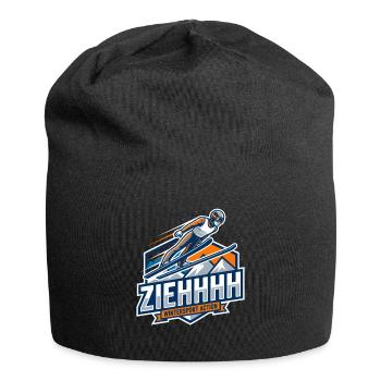 Ziehhhh Skispringen Flug durchs Stadion - Jersey-Beanie - Schwarz - Vorne