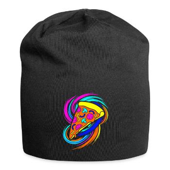Pizza slice - Jersey Beanie - black - Front