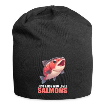 Saumon Saumon - Bonnet en jersey - noir - Devant