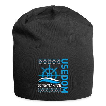 Insel USEDOM Ostsee Usedom Urlaub Lustiges - Jersey-Beanie - Schwarz - Vorne