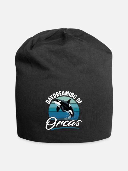 Funny Orca - Jersey-Beanie - Schwarz