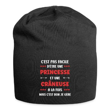 craneuse - Bonnet en jersey - noir - Devant