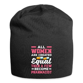 Pharmacist with equal rights for all women - Jersey Beanie - black - Front