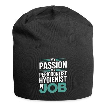 Periodontist My Passion My Gum Health Dentistry - Jersey Beanie - black - Front