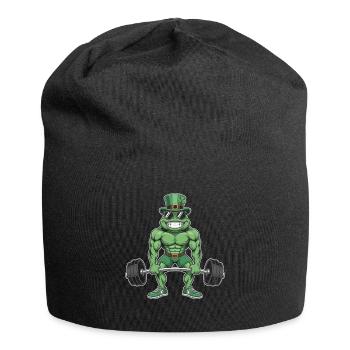 Leprechaun-Frosch Krafttraining - Jersey-Beanie - Schwarz - Vorne