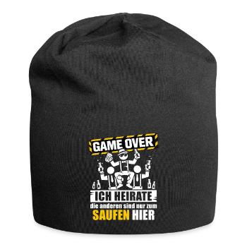 Déguisement de marié Enterrement de vie de garçon T-shirt Hommes Enterrement de vie de garçon - Bonnet en jersey - noir - Devant