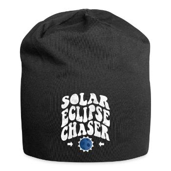 Solar eclipse chaser white - Jersey Beanie - black - Front