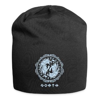 Fenriswolf Berserker – Runen des Nordens - Jersey-Beanie - Schwarz - Vorne
