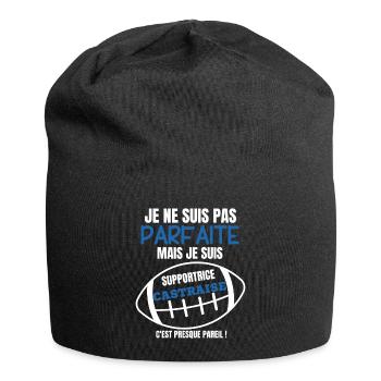 Unterstützer-Rugby Castraise-Humor - Jersey-Beanie - Schwarz - Vorne