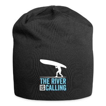 The river is calling: River Surfing - Jersey Beanie - black - Front