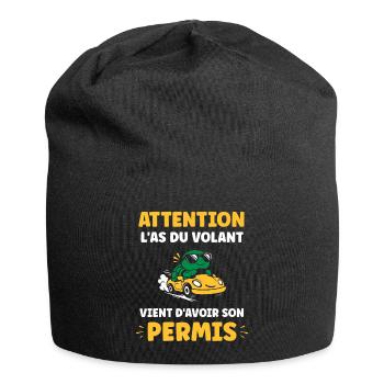Driver's license humor - Jersey Beanie - black - Front