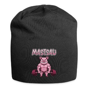 Gewichtheber MASTSAU Muskelaufbau Lustiges - Jersey-Beanie - Schwarz - Vorne