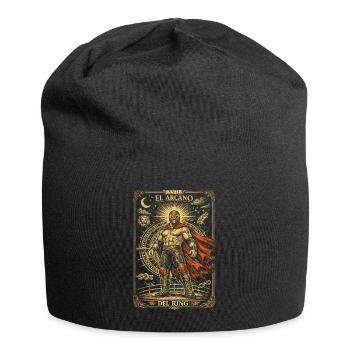 Lucha Libre Luchador Tarot Card - Bonnet en jersey - noir - Devant