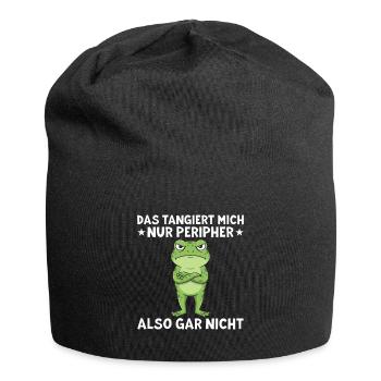 That only affects me peripherally Funny saying - Jersey Beanie - black - Front