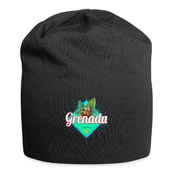 Grenada Karibik Urlaub Vintage Insel Souvenir - Jersey-Beanie - Schwarz - Vorne