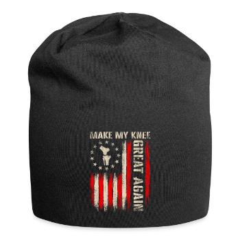 Mein Knie wieder großartig machen ACL-Erholung - Jersey-Beanie - Schwarz - Vorne