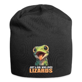 Eidechsen Eidechse - Jersey-Beanie - Schwarz - Vorne