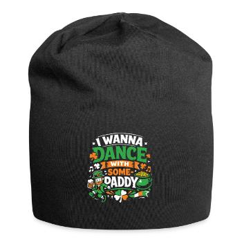 Je veux danser avec Some-Paddy | La Saint-Patrick - Bonnet en jersey - noir - Devant