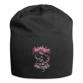Cherry Blossom Sakura Cherry Blossom - Jersey Beanie - black - Front