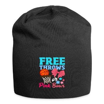 Freiwürfe Oder Schleifen Basketball - Jersey-Beanie - Schwarz - Vorne