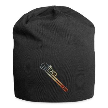 Water Pipe Wrench Retro Look - Jersey Beanie - black - Front