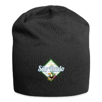 Sao Paulo in Brasilien Vintage Design mit Tukan - Jersey-Beanie - Schwarz - Vorne