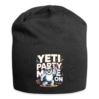 Yeti Party Mode – Funny Party Monster - Jersey Beanie - black - Front