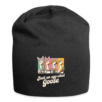 Just an egg-cited Goose Panels - Jersey-Beanie - Schwarz - Vorne