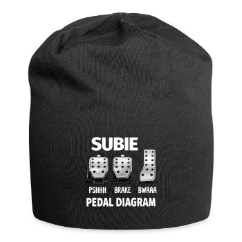 Diagramme de pédale de Subie - Bonnet en jersey - noir - Devant