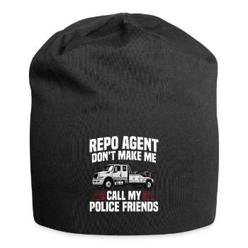 Rückgewinnungsagent Autorückgewinnung Vermögenswerte - Jersey-Beanie - Schwarz - Vorne